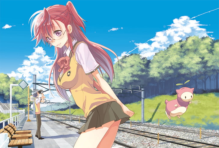 Anime, Waiting in the Summer, Ichika Takatsuki, Kaito Kirishima, HD wallpaper