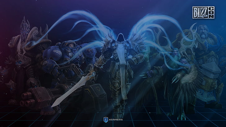 game wallpaper, Blizzard Entertainment, Starcraft II, World of Warcraft