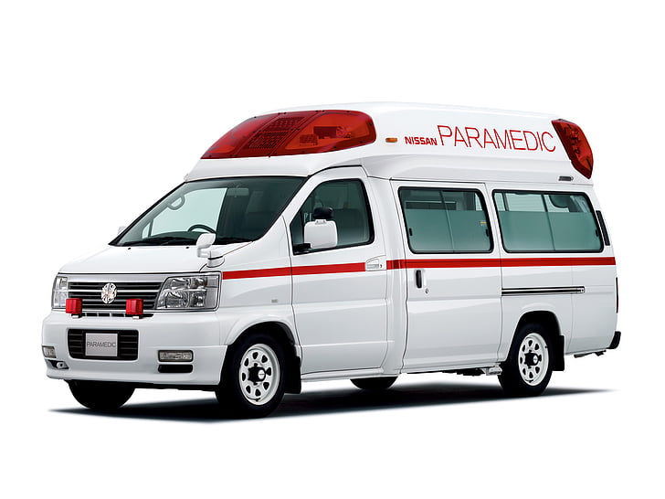 ambulance, e50, elgrand, emergency, nissan, paramedic, HD wallpaper