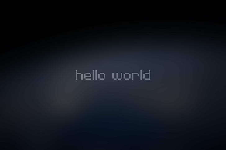 simple background quote minimalism text world hello world 8 bit pixelated, HD wallpaper