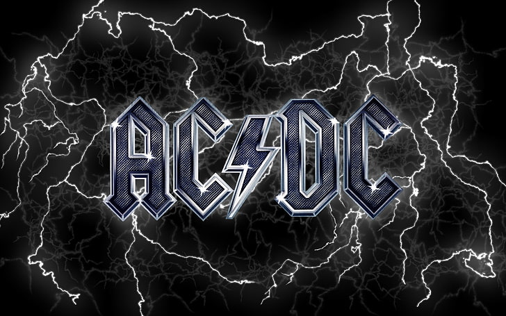 sådan At øge ægtemand HD wallpaper: AC DC logo, Band (Music), AC/DC, Lightning, Steel, White,  text | Wallpaper Flare