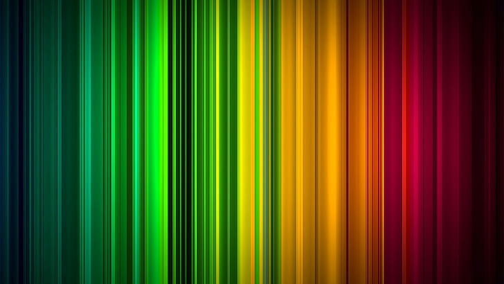 lines, abstract, digital art, colorful, HD wallpaper