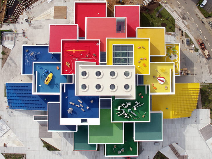 architecture, building, cityscape, aerial view, LEGO, bricks, HD wallpaper