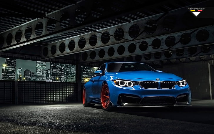 blue BMW coupe, BMW M4, BMW M4 GTRS4, blue cars, mode of transportation