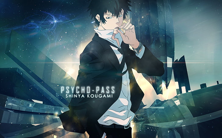 Psycho Pass Shinya Kougami poster, Psycho-Pass, Shinya Kogami, HD wallpaper