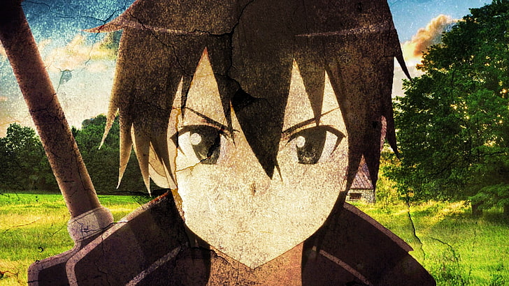 male anime character with sword, Sword Art Online, Kirigaya Kazuto, HD wallpaper