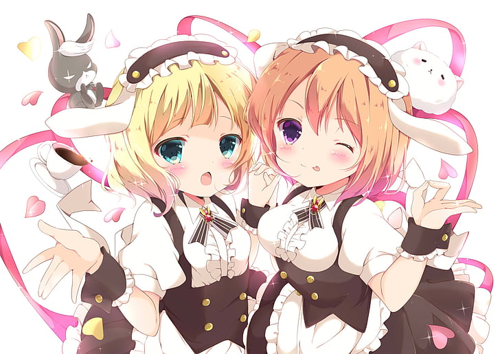 Hd Wallpaper Anime Is The Order A Rabbit Cocoa Hoto Sharo Kirima Wallpaper Flare