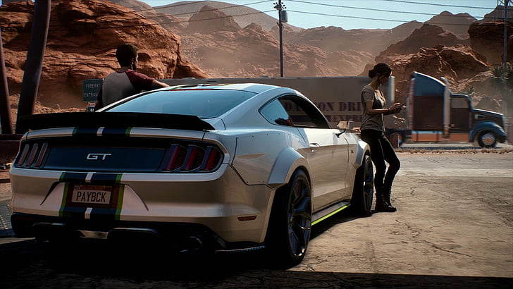  Need for Speed ​​Payback, Coche, Ford, Ford Mustang GT, Jessica Miller, Fondo de pantalla HD