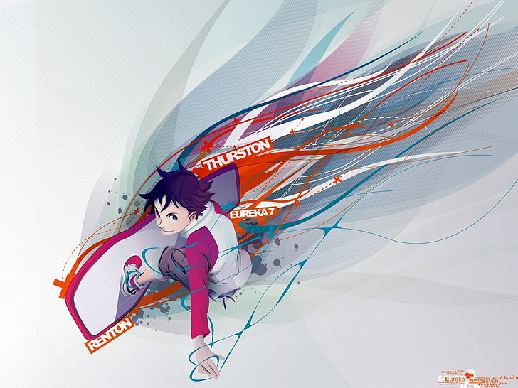 Eureka Seven, anime, Thurston Renton, artwork, full length, HD wallpaper