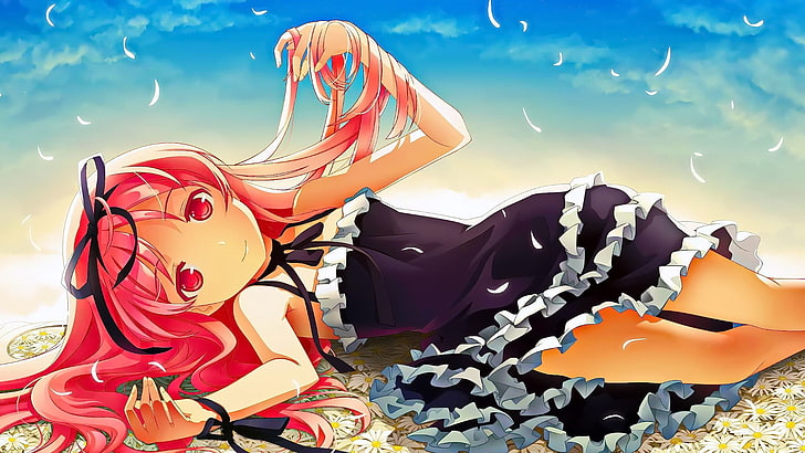 anime girls, Himemiya Ruri, Garden (visual novel), nature, sky, HD wallpaper