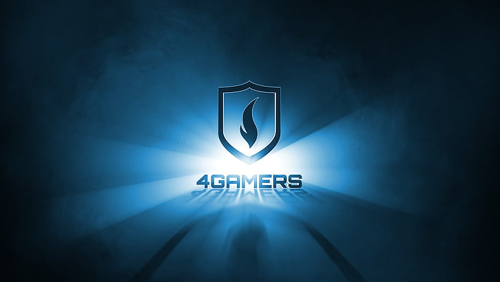 4 Gamers logo, video games, 4Gamers, illuminated, communication, HD wallpaper