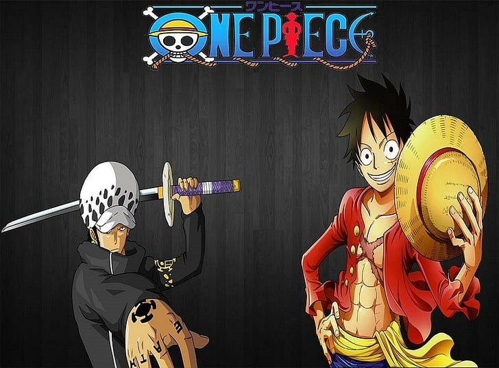 One Piece, Monkey D. Luffy, Trafalgar Law, HD wallpaper