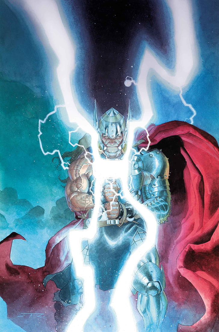 Marvel Thor illustration, comic art, comics, representation, human representation, HD wallpaper