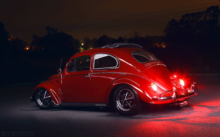 beetle, bug, lowrider, tuning, volkswagen, HD wallpaper
