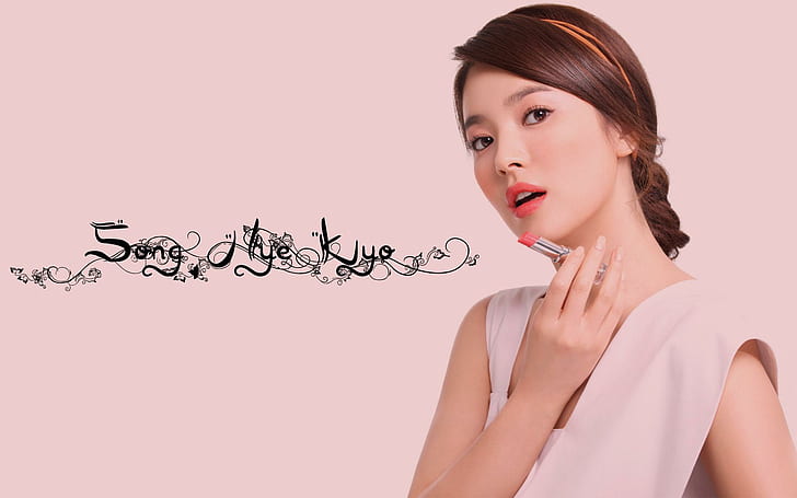 Song Hye Kyo Red Lipstick, 1920x1200, actress, south korean actress, HD wallpaper