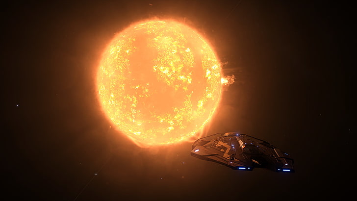 Elite: Dangerous, ASP Explorer, burning, heat - temperature
