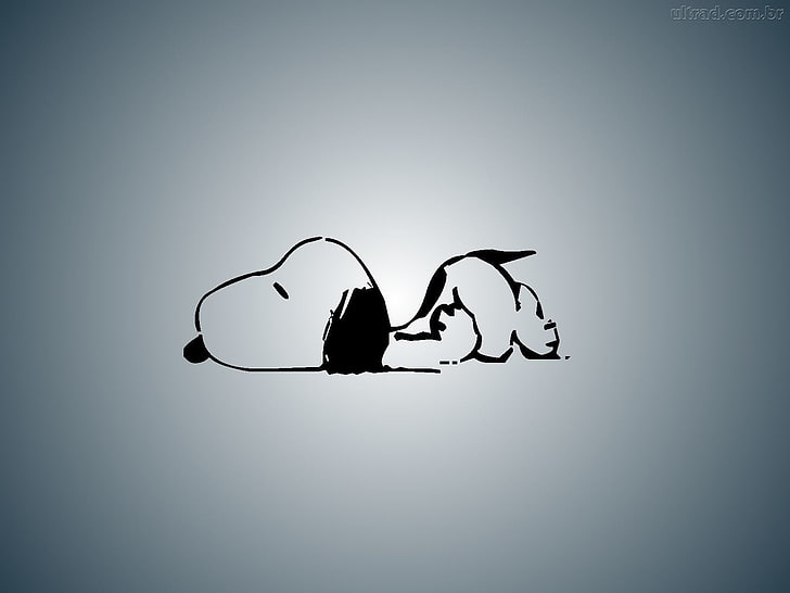 4098x768px Free Download Hd Wallpaper Snoopy Illustration Comics Peanuts Copy Space Silhouette Wallpaper Flare