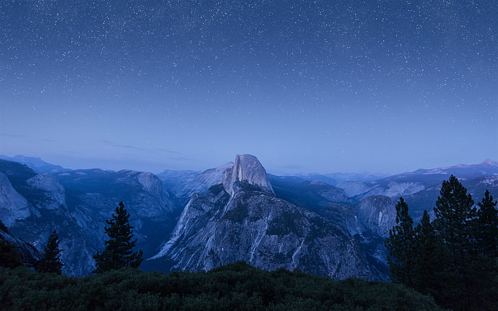 OS X El Capitan, Mountains, 5K, macOS, Stock, Yosemite National Park