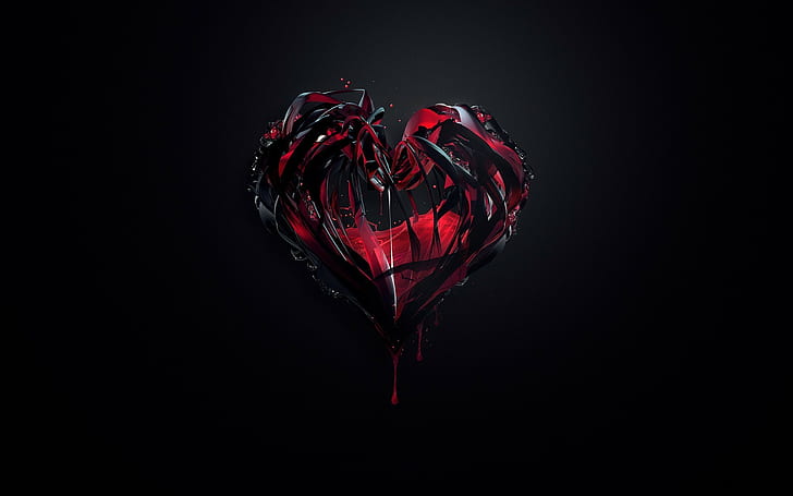 heartbeat dark crystal blood anime hearts simple background abstract digital art liquid justin maller