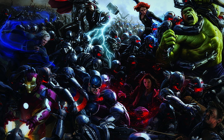 Marvel Avengers digital wallpaper, superhero, Avengers: Age of Ultron, HD wallpaper