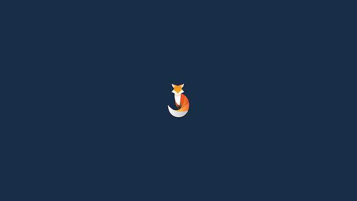 minimalism, fox, Mozilla Firefox, HD wallpaper