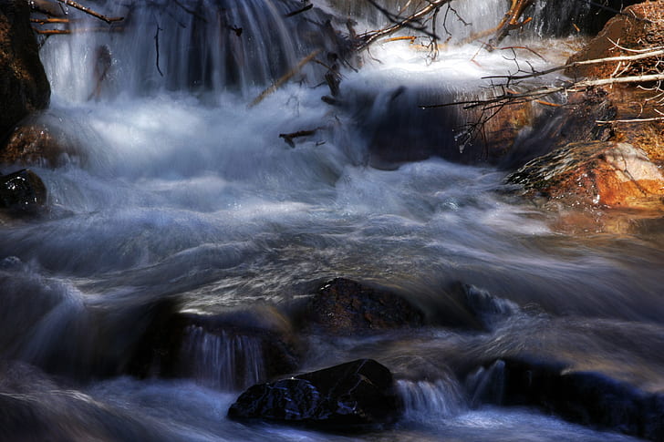landscape photography of waterfalls during day time, MG, HDR
