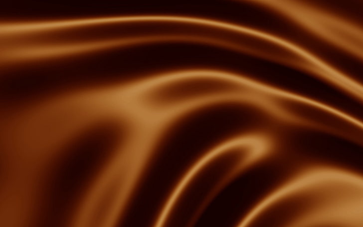 brown silk, gloss, texture, chocolate, abstract, backgrounds, HD wallpaper