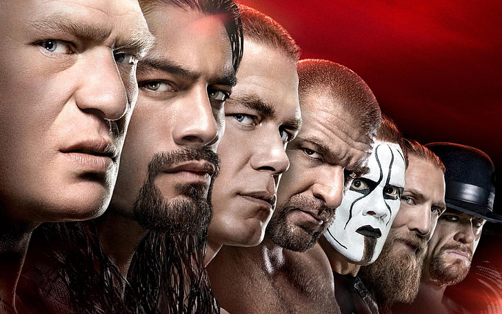 HD wallpaper: WWE WrestleMania, Roman Reigns, Triple H, and The Undertaker  | Wallpaper Flare