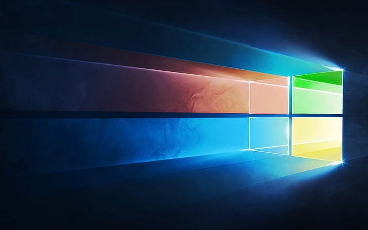 Windows 10, logo, colorful HD wallpaper