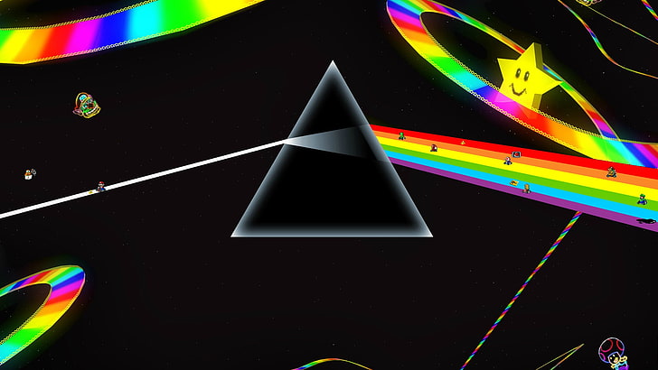 abstract, laser, triangle, digital, optical device, design, HD wallpaper
