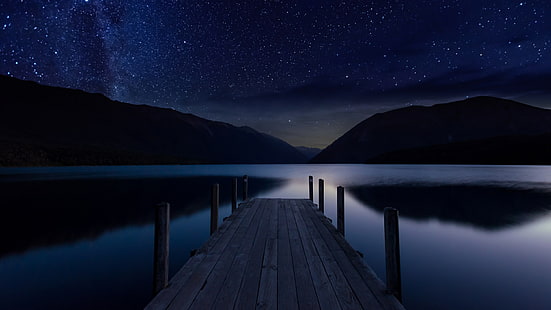 HD wallpaper: clear sky, man, starry sky, light, flashlight, night ...