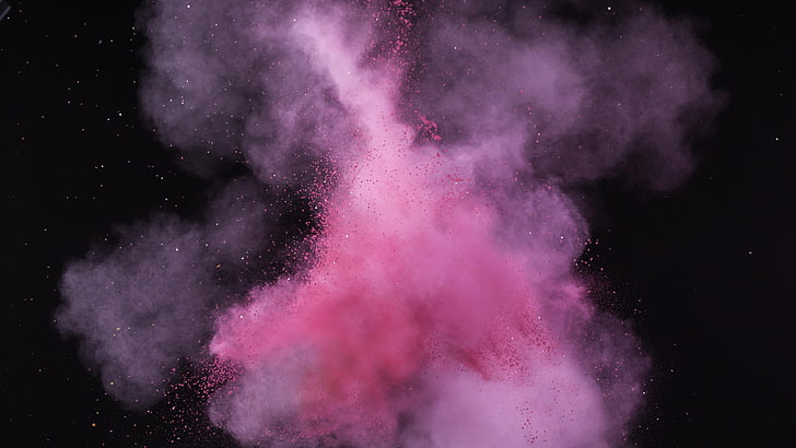 smoke, pink smoke, art, cloud, effect, color, artistic, abstract, HD wallpaper