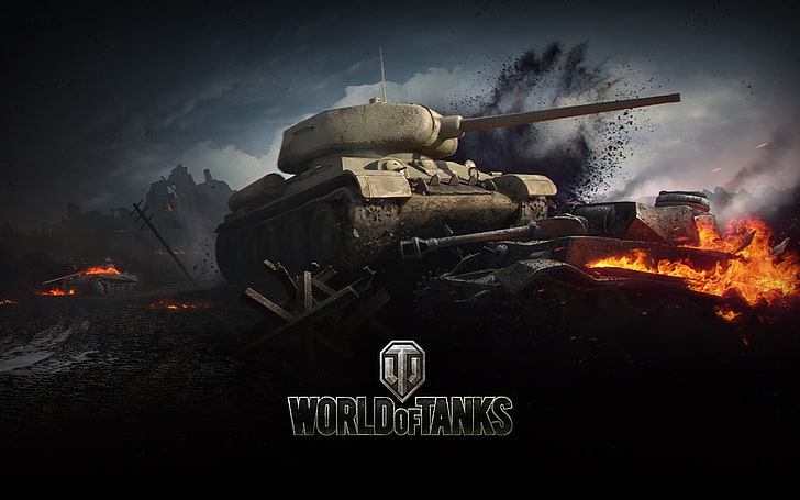 World of Tanks wallpaper, flame, war, smoke, WoT, medium tank HD wallpaper