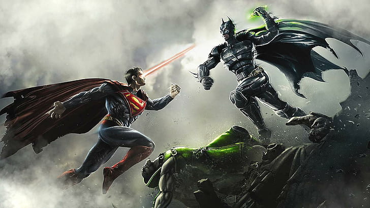 Injustice - Gods Among Us, superman vs batman movie, games, 1920x1080, HD wallpaper
