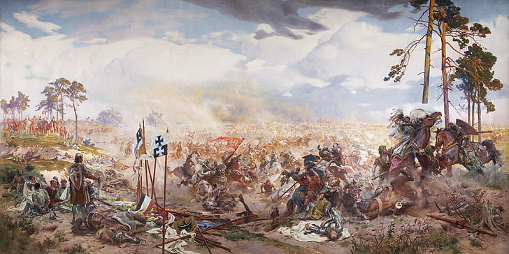 medieval war poster, historic, Battle of Grunwald, Žalgirio mūšis, HD wallpaper