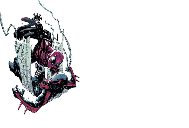 Battle, comic, Marvel Comics, Spider-man, Superior Spider-Man, HD wallpaper