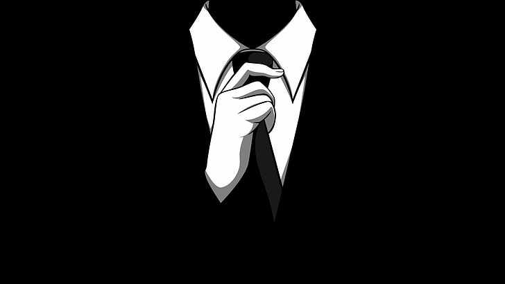 man in black suit clip art, tie, anonymous, businessman, men, HD wallpaper