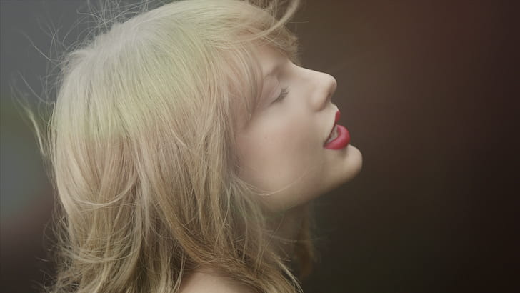 Taylor Swift, singer, women, face, profile, celebrity, blonde, HD wallpaper