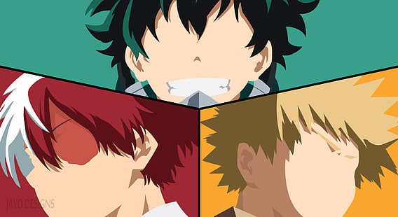 Hd Wallpaper Three Men Anime Character My Hero Academia Boku No
