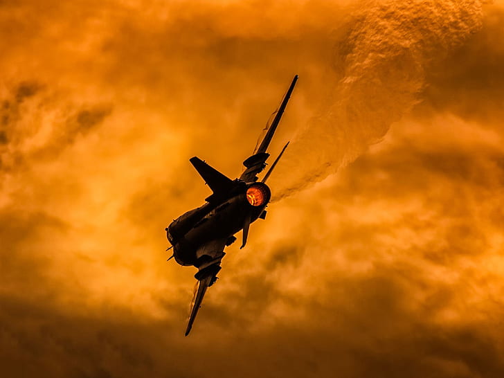 Sunset, The fast and the furious, Fighter-bomber, Su-22, Sukhoi Su-22M4