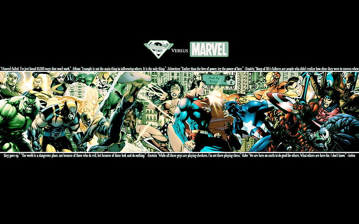 DC and Marvel wallpaper, Comics, DC vs. Marvel, Captain America, HD wallpaper