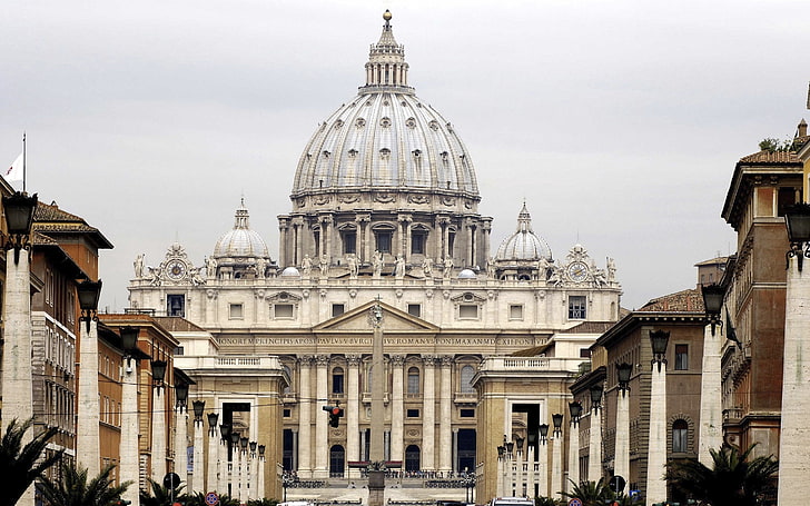 religious, Vatican City, Rome, Italy, building exterior, architecture, HD wallpaper