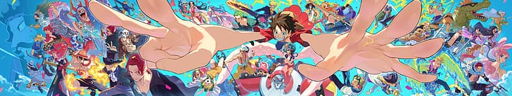 One Piece, Monkey D. Luffy, Roronoa Zoro, Nami, Usopp, Sanji, HD wallpaper