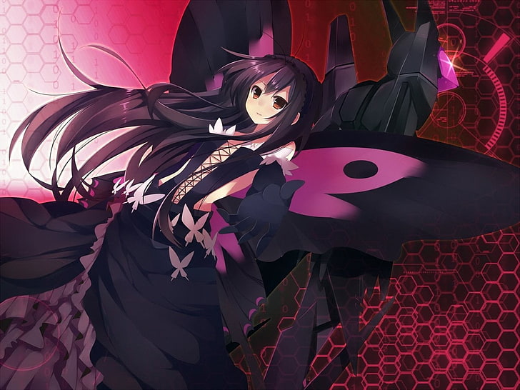 HD wallpaper: black haired female butterfly anime character digital  wallpaper | Wallpaper Flare