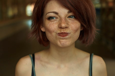 Ginger with freckles