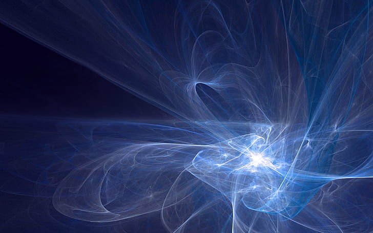 Neutron Revolver, abstract, blue, digitalrendering, fractals, HD wallpaper