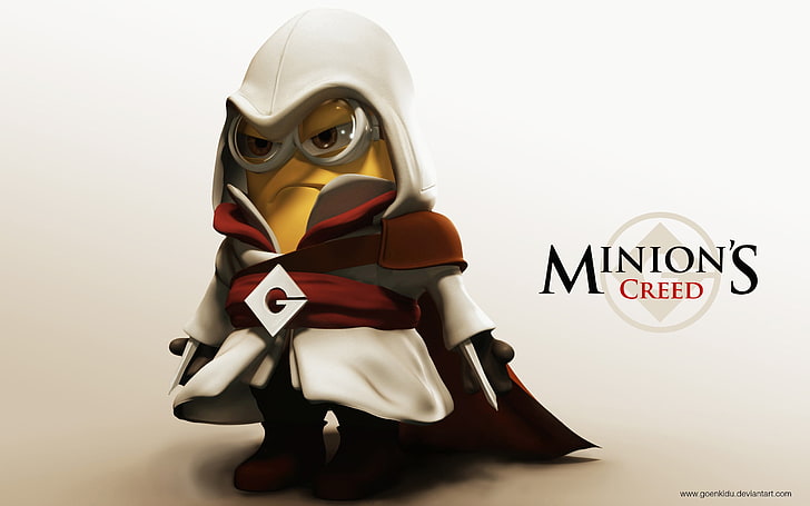 Minion's Creed wallpaper, Despicable Me, Assassin's Creed, crossover, HD wallpaper