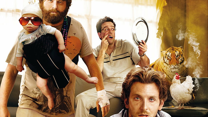 Movie, The Hangover, Bradley Cooper, Ed Helms, Zach Galifianakis