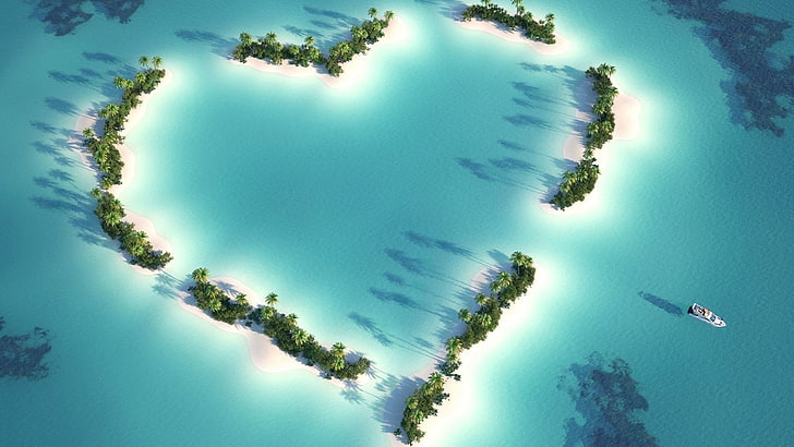 romantic, sky, water, summer, landscape, sea, ocean, travel, HD wallpaper