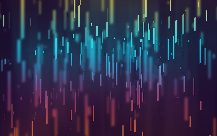 Modern , Colorful, Dropping, Abstract, Dark Background, HD wallpaper